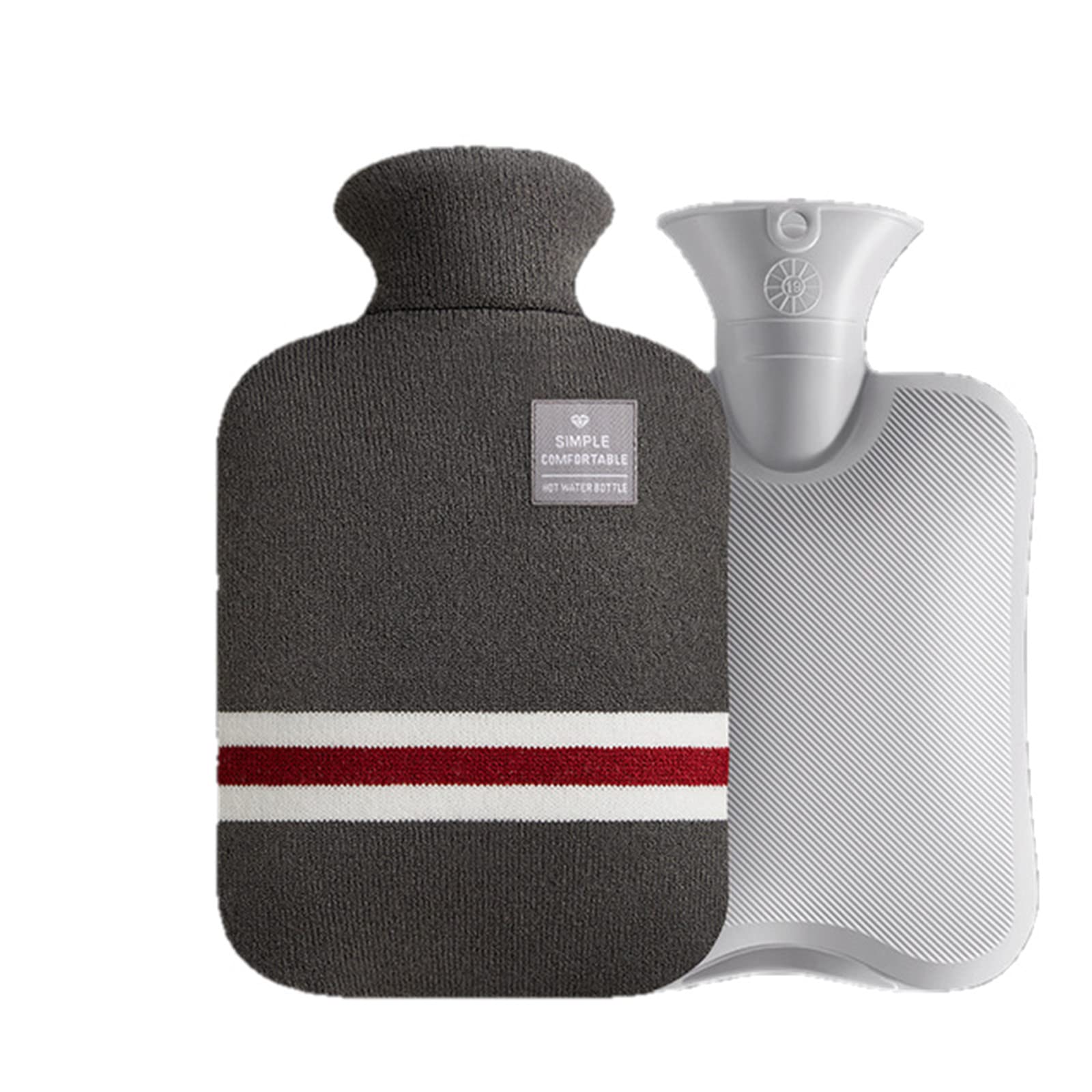 Bouillotte bouteille d'eau chaude réutilisable UKKO F2000Ml grand format - 8