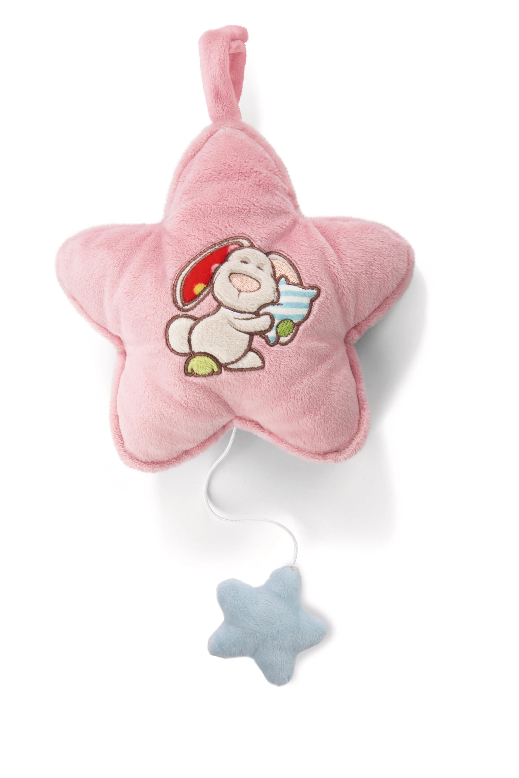 NICI 42071 My First Spieluhr Stern mit Hase Tilli, 20 x 20 cm, beige