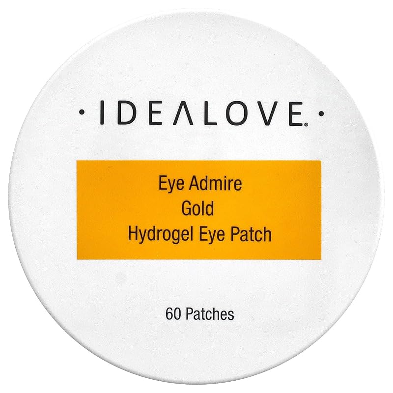 Idealove Patches de Hidrogel para a Região dos Olhos com Extrato de Ouro, Colágeno e Ácido Hialurônico, 60 unidades