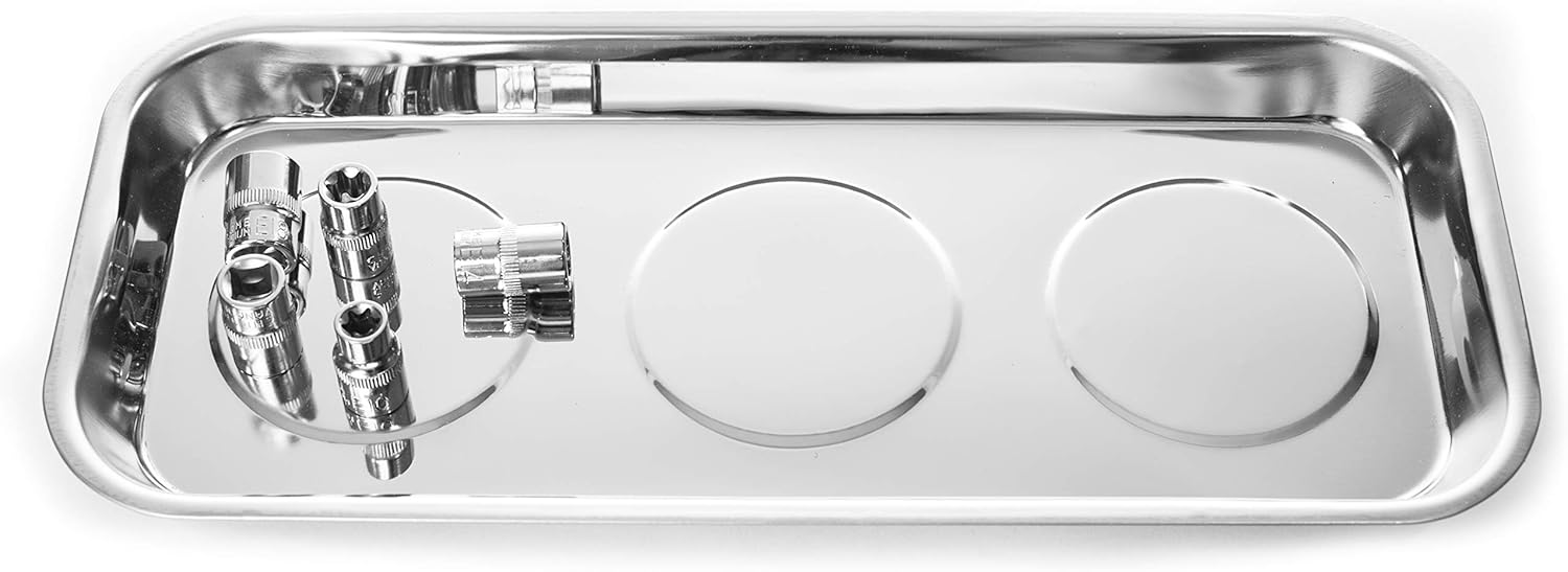 EHOMEA2Z Magnetic Dish Tool Parts Tray Socket Screw Holder (14"x6")