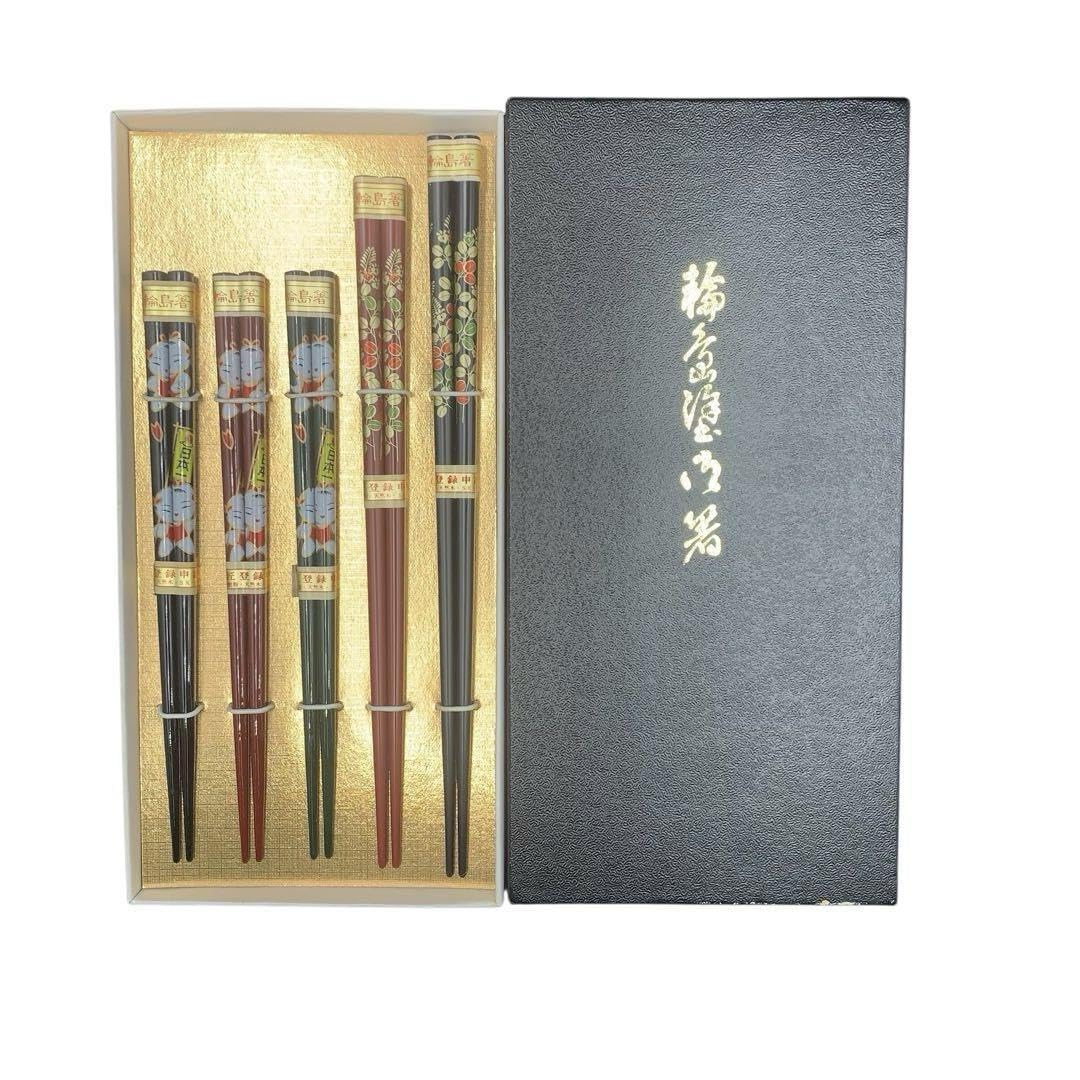 Wajima-Nuri Lacquer Chopsticks Family Set Premium Ishikawa Japanese Craft