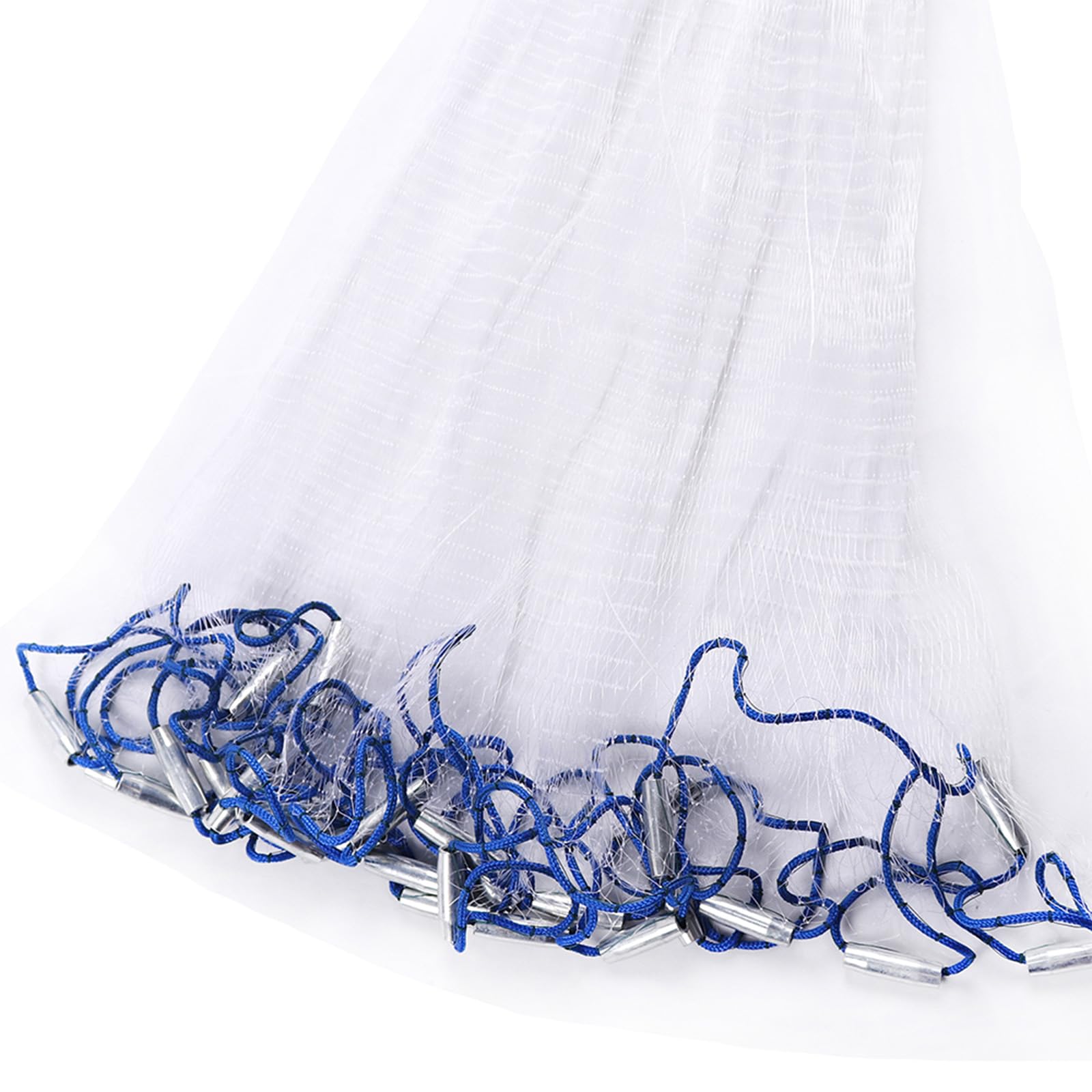 Angelnetz Wurfnetz zum Fischen Monofilament Handwurf Fishnets Salzwasser-Fischnetz für Seen und Flüsse Durchmesser 1,8m/2,4m/3,0m/3,6m/4,2m/4,8m/5,4m/6,0m/6,6m/7,2m