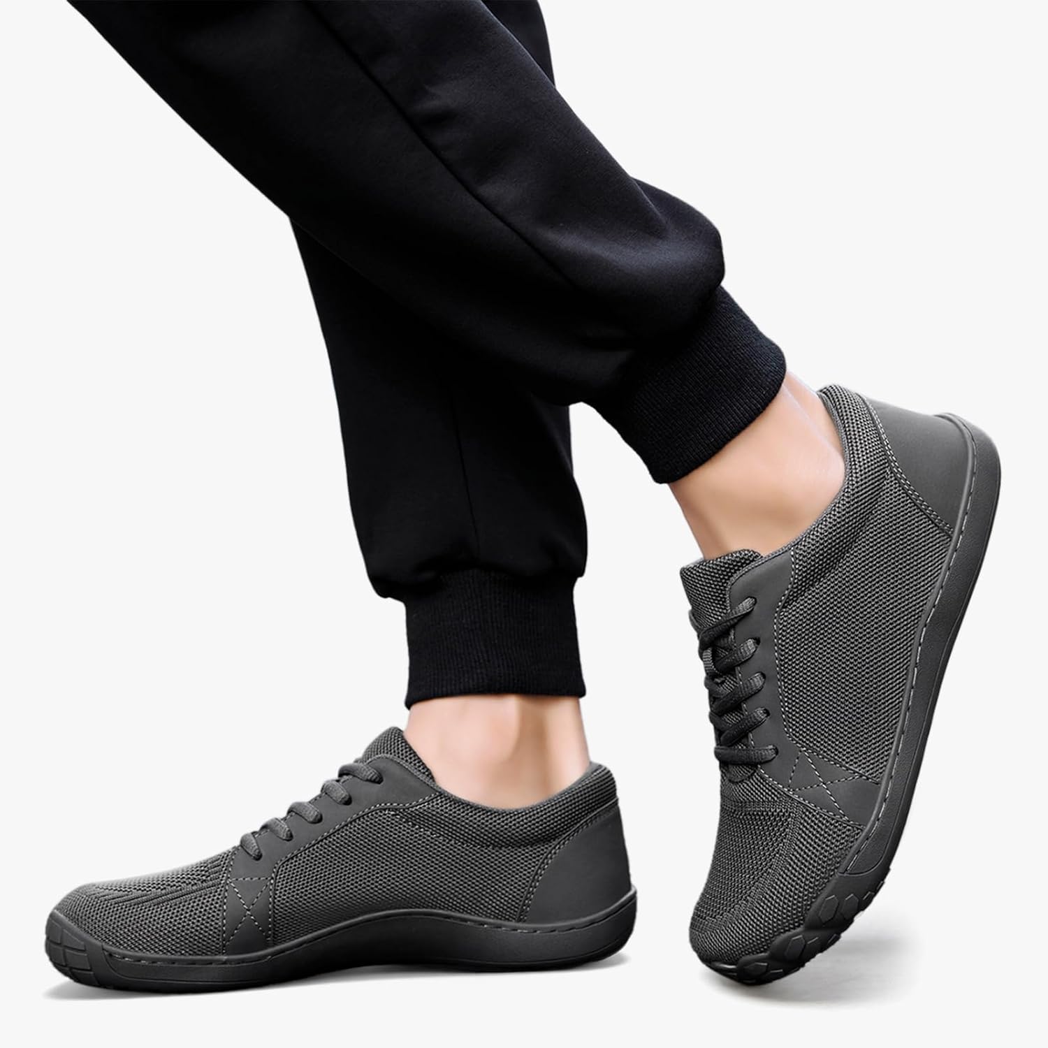 Mens Barefoot Shoes Wide Toe Zero Drop Arch Support Sneakers Minimalist Workout Walking Non Slip Shoe