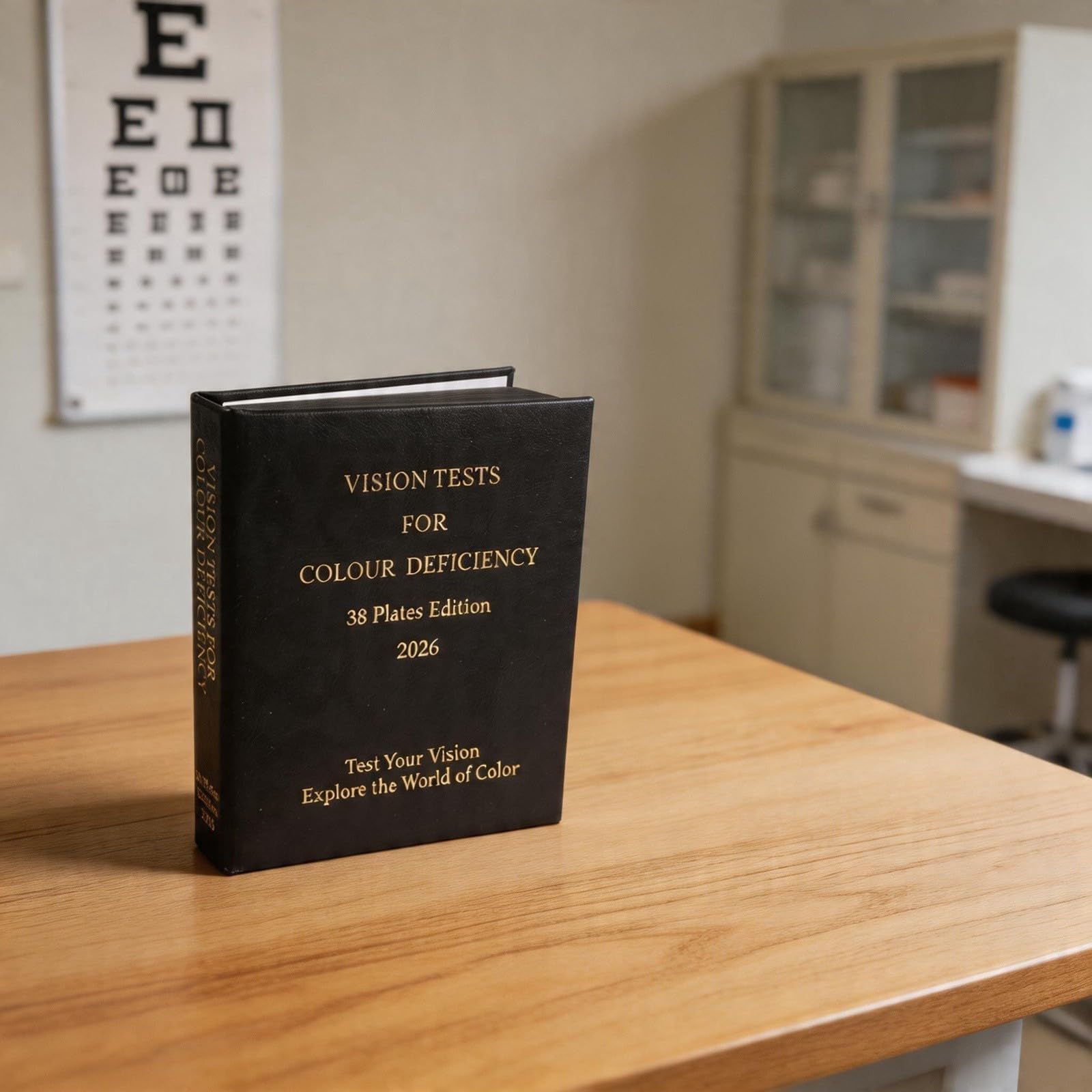Ishihara – Livre de test de daltonisme – Édition 2024 – Kit de dépistage de la vision optométrie à 38 plaques pour détection de carence rouge-vert pour un usage clinique et domestique