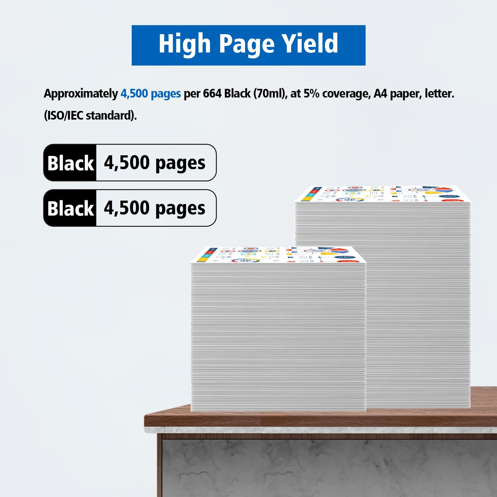 ASEKER E664 Inchiostro 2 Nero Compatibile per ET-2500 ET-2550 ET-2600 ET-2650 ET- 3600 ET-4500 ET-4550 ET-14000 ET-15000 ET-16500 L1300 L100 L110 L200 L210 L350 L355 L365 L455 L550 L555 (BK*2)