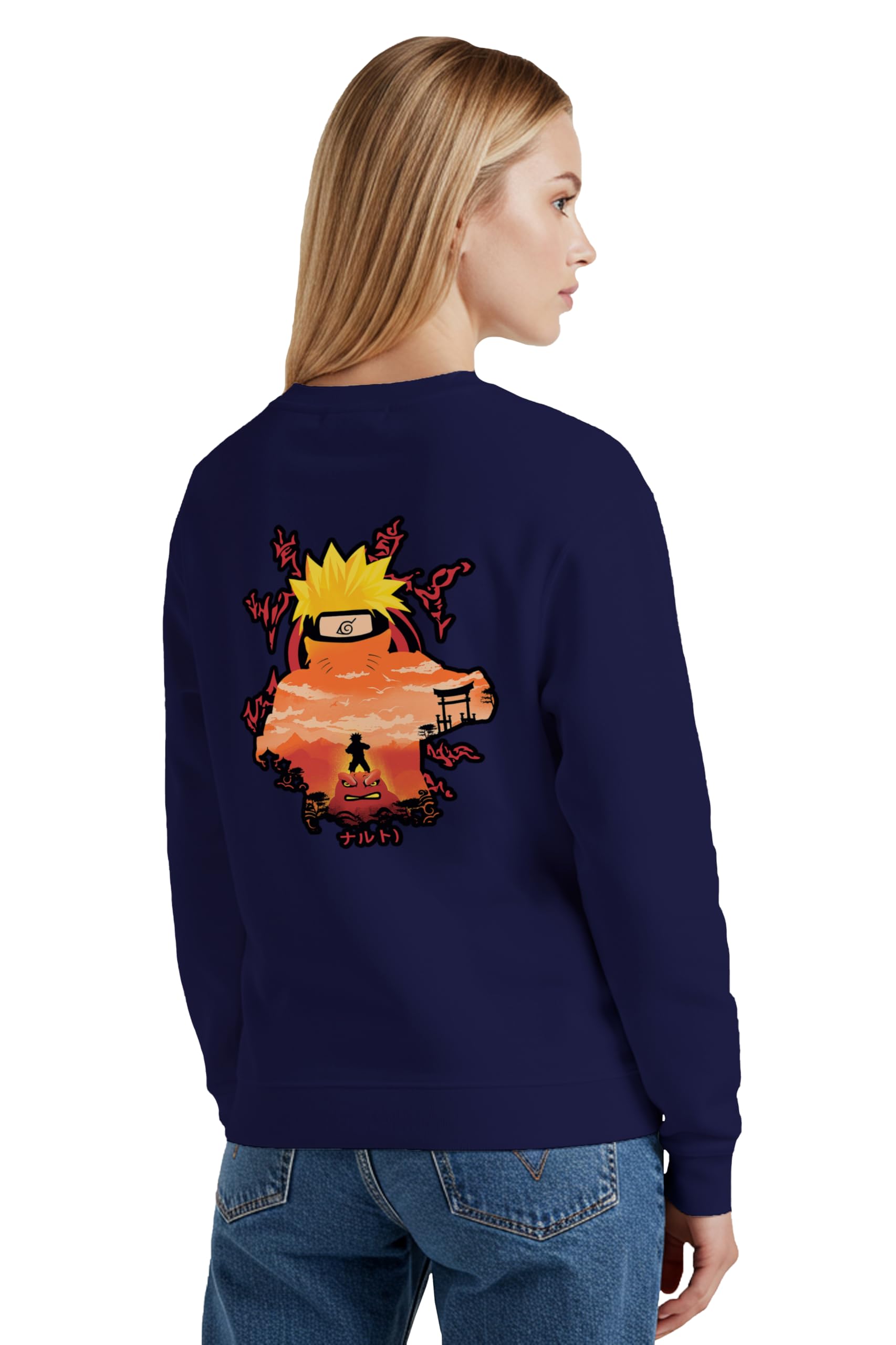 buy that trendz Winter Sweatshirt for Women Headband Graphic Printed Round Neck Regular Fit Cotton Blend Gen Z Casual Sweatshirt-picture-42