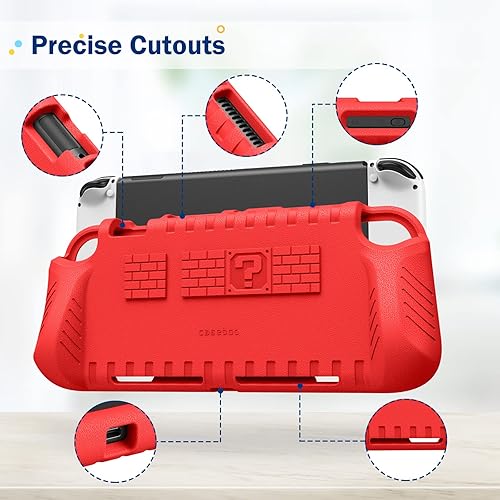 Miniatura 6 de Fintie Kids Case for Nintendo Switch OLED Model 2021 with Game Card Slots - Kids Friendly Ultralight Shockproof Protective Cover, Ergonomic Grip