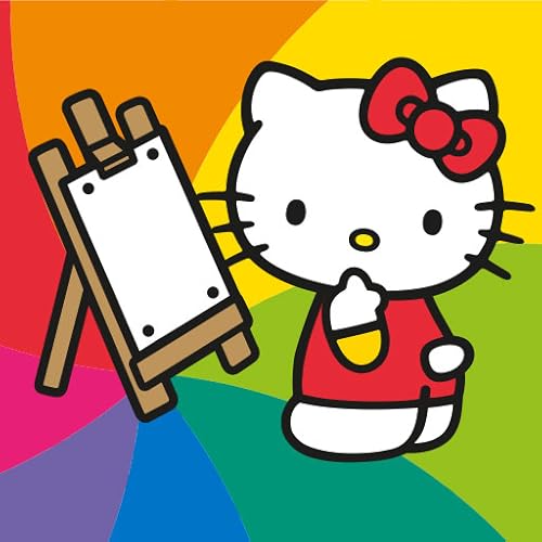 Hello Kitty: Livro de colorir para crianças. Jogo de colorir por número, arte, pintura e desenho par