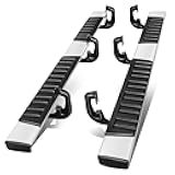 Running Boards Compatible with 2007-2019 Chevy Silverado GMC Sierra Extended Cab, Aluminum Side Steps Rail Nerf Bar, 6