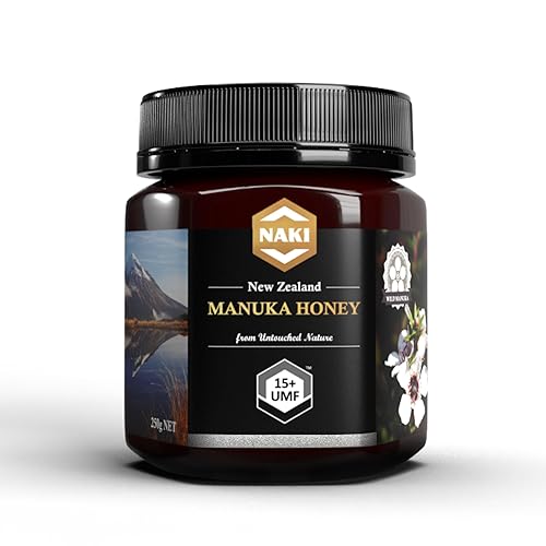 Miniatura 6 de NAKI Manuka Honey Cosechado, probado. Trazable. Miel 100% de Nueva Zelanda certificada - Ganador del Premio Internacional de Oro (UMF 12+ MGO 350+,