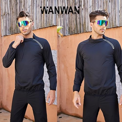 Miniatura 4 de WANWAN Gafas de sol deportivas de ciclismo para hombres y mujeres, estilo de los años 80, sombra de visera, béisbol, pesca, esquí, correr, golf