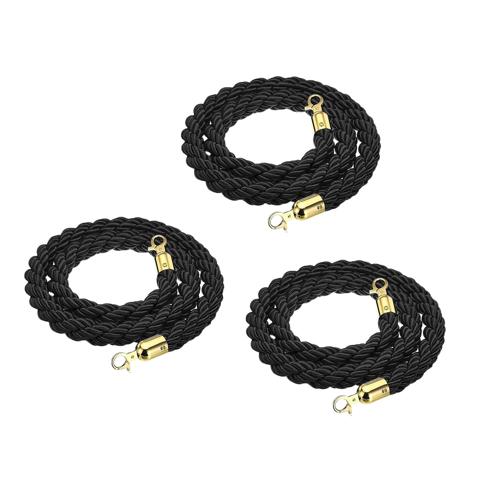 Corde en velours de 1m avec crochets polis pour barrière de poteau VIP