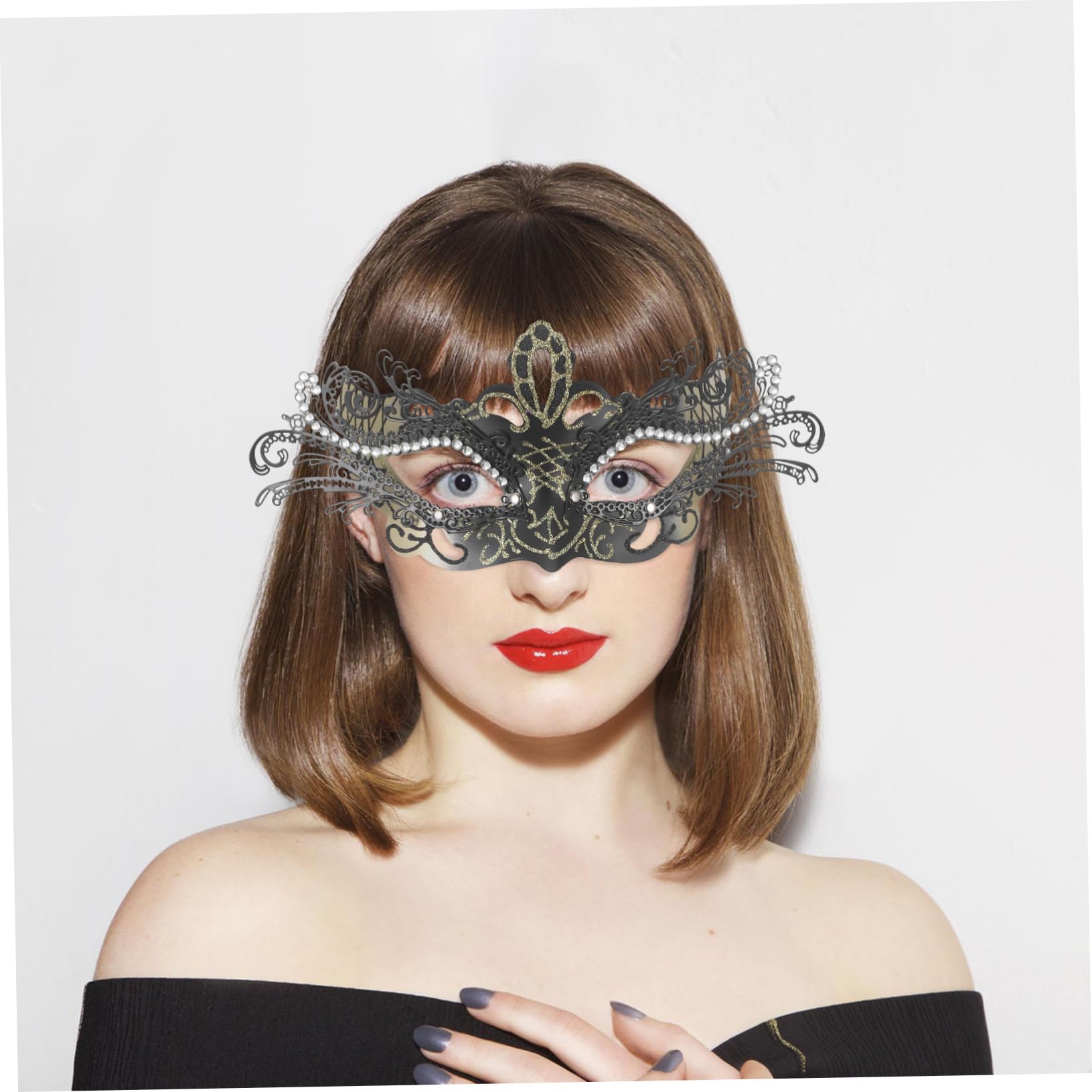 Healeved 3 Pezzi Maschera per e Halloween Maschera per Masquerade con Paillettes e Confortevole Accessorio per Costumi e Speciali