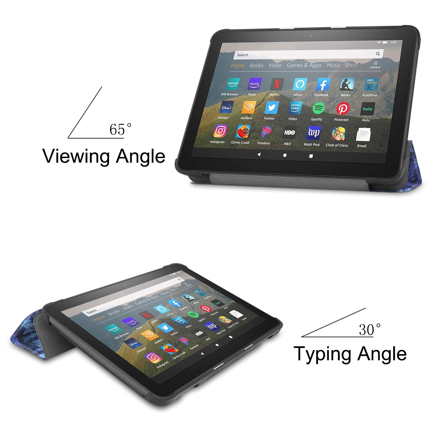 Amazon.co.jp: Shron For Fire HD 8 / HD 8 Plus 2024/2022/2020