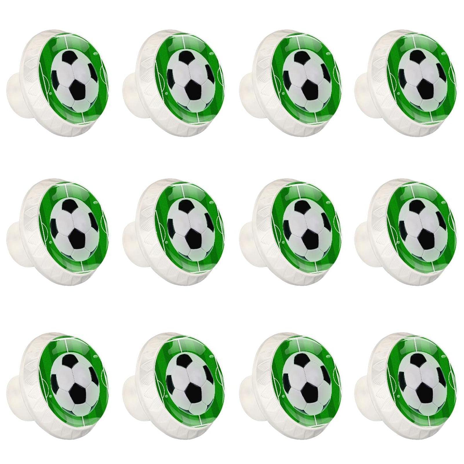 Lot de 12 boutons en verre cristal étoile de mer pour meuble