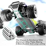 1:18 Échelle 4WD Haute vitesse RC Voiture, 40 KM/H Camion de télécommande hors route pour adultes & Ados - Véhicule électrique tout terrain avec 2 Batteries rechargeables & 2,4 GHz - Idée cadeau (1:18 Échelle)