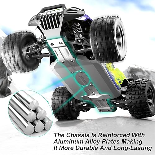 Miniatura 4 de Coche RC de alta velocidad 4WD a escala 118, camión de control remoto todoterreno de 25 MPH para adultos y adolescentes, vehículo eléctrico todo