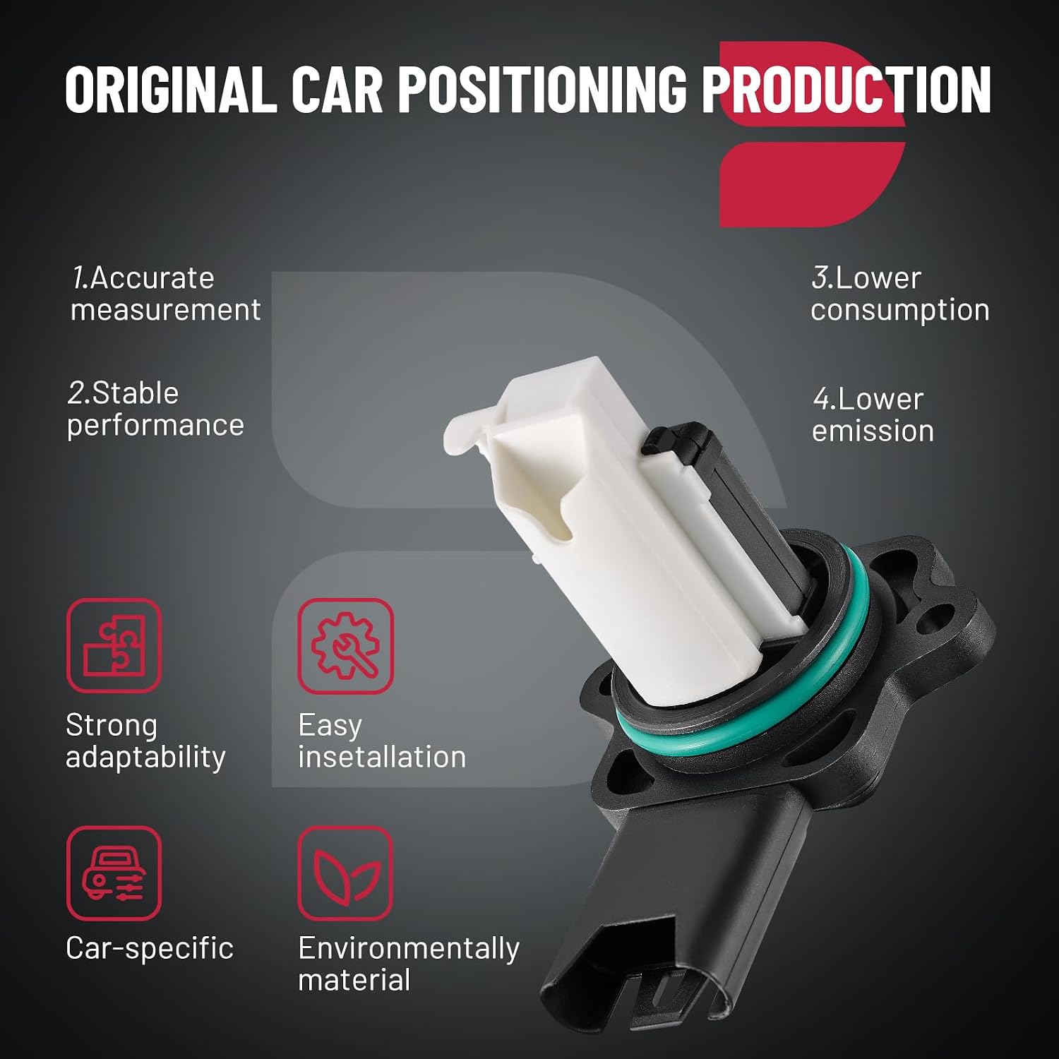 BDFHYK Mass Air Flow Sensor Meter MAF 13627551638, 5WK97508 Compatible with BMW 128i 2008-2013, 328i 2007-2013, Z4 2009-2011, 528i 2008-2010, X3 2007-2010, X5 2007-2010