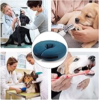Vista 33 de MIDOG Inflatable Dog Cone Alternative for After Surgery - Soft Protective Donut Collar Prevents Licking, Comfortable Recovery E-Collar Alternative
