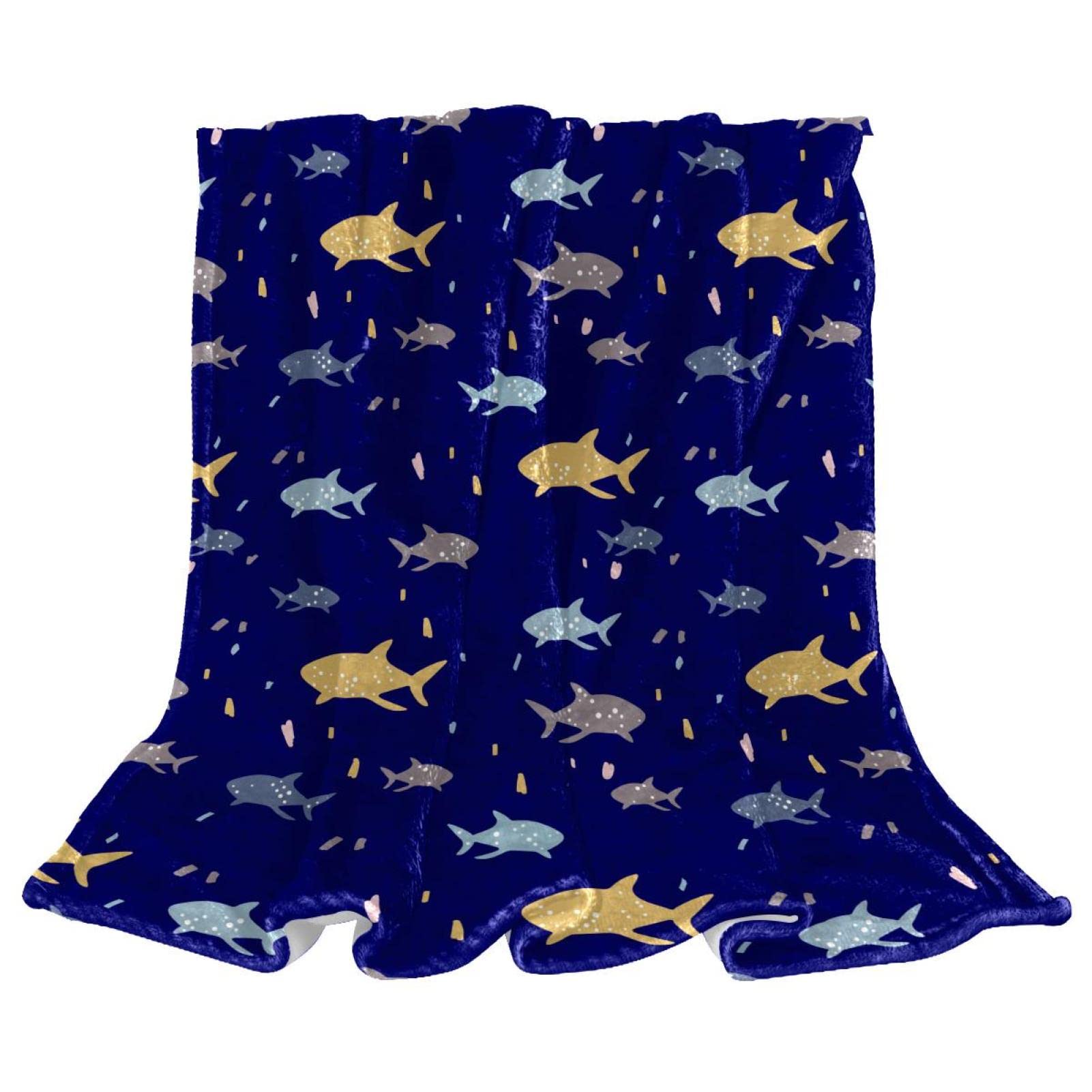Couverture polaire plaid poisson dessin animé pour soirées cocooning au salon