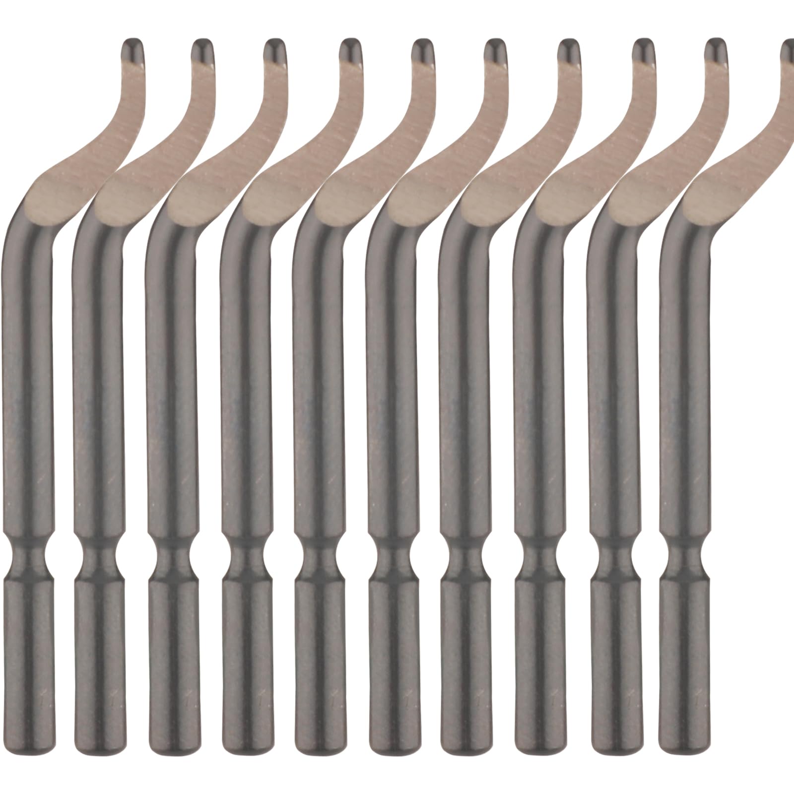 10 Stück Entgratmesser Set BK3010 S150 Klingen für kleine Löcher (Durchmesser <1,5 mm) 1,7 Zoll Hochgeschwindigkeitsstahl Rotationsklingen für Präzisionsentgratung,