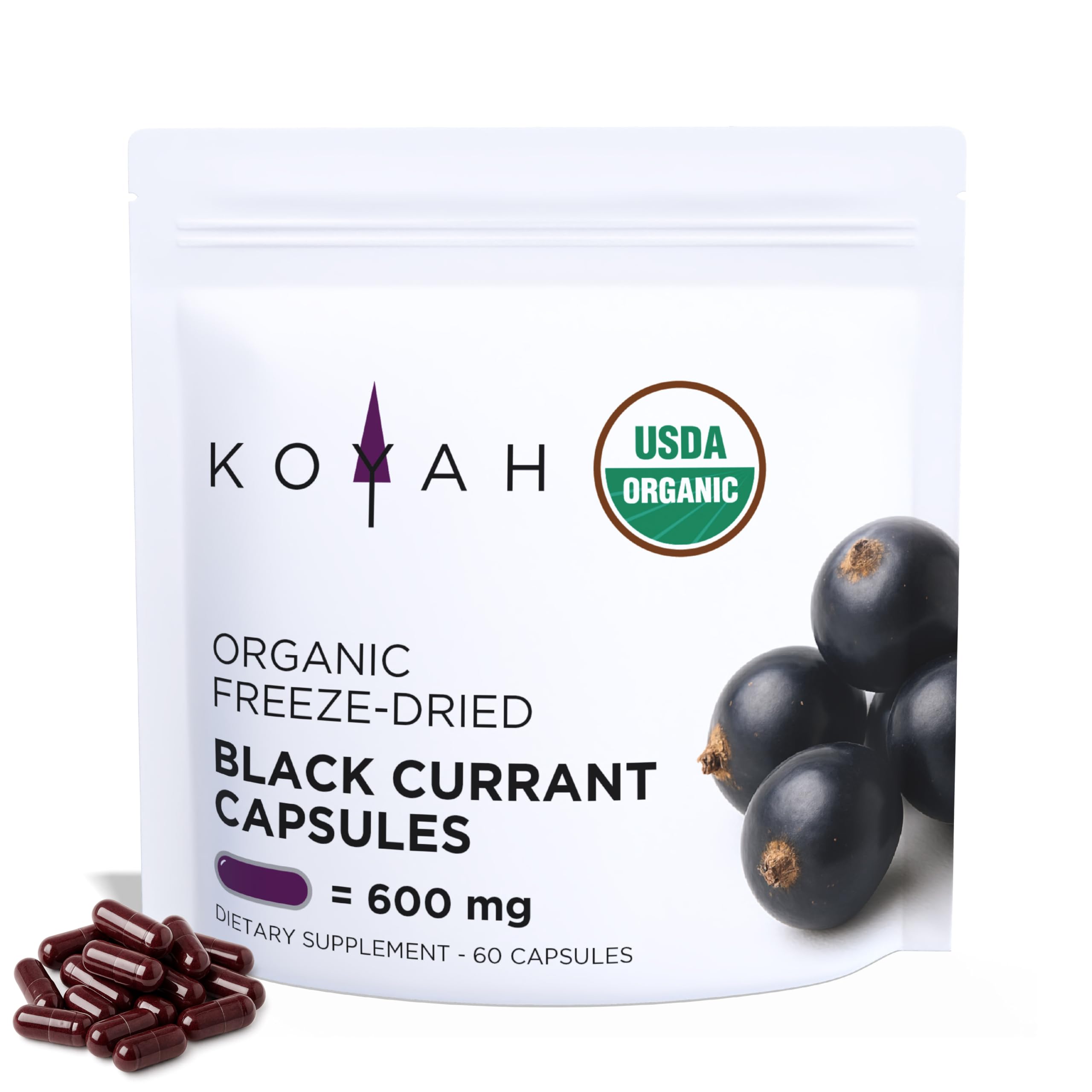 KOYAH Organic Black Currant Capsules