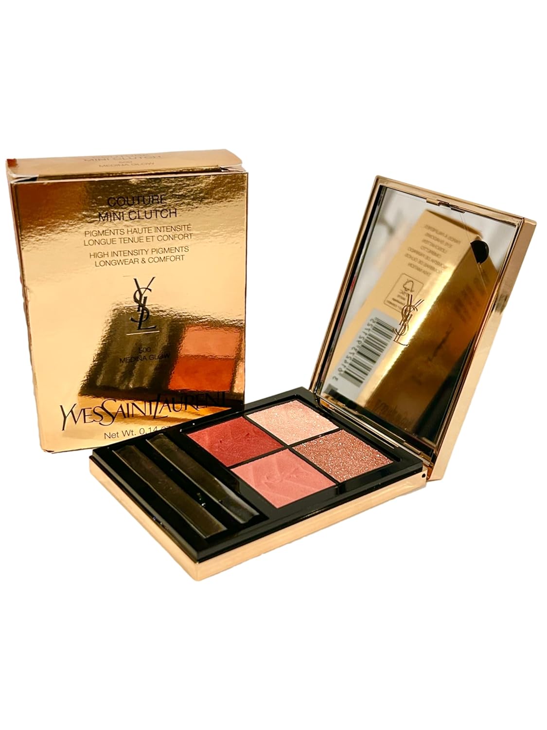 Yves Saint Laurent YSL Couture Mini Clutch # 500 MEDINA GLOW High Intensity Pigments Longwear & Comfort Eyeshadow Palette - 1725