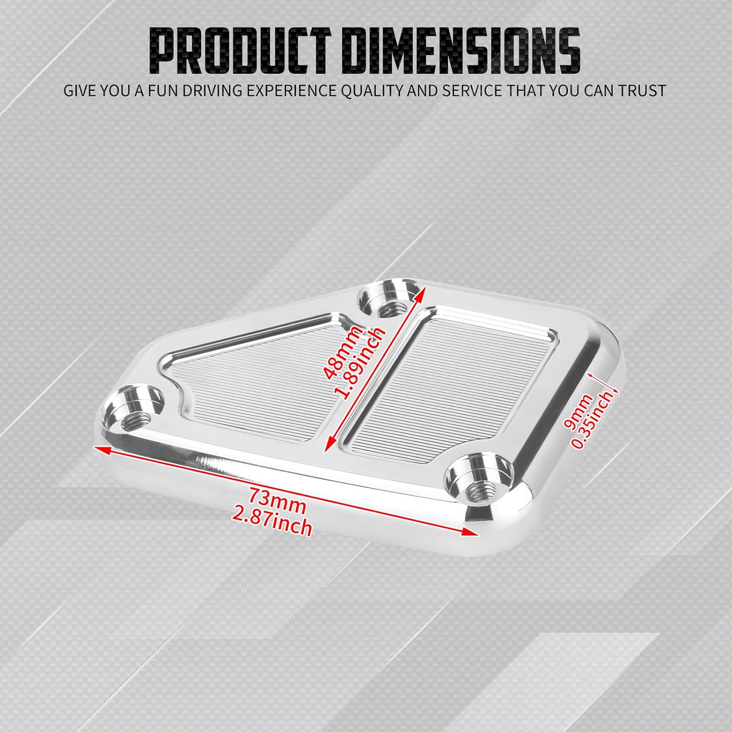 Brake Master Cylinder Cover for Harley Touring 2023.5-Up Chrome