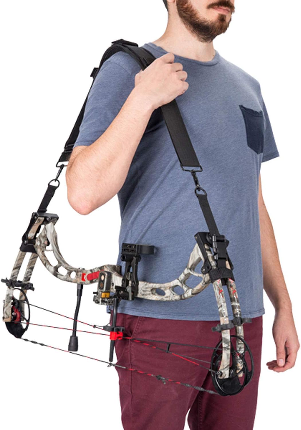 SKB Cases 2SKB-4516 Convertible Utility Backpack Archery Case Bow Holder with Interior and Exterior Zipper Pockets for Bow Hunting Accessories, Black : Sports & Outdoors