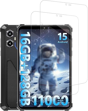 Screen Protector for OUKITEL RT3 Plus Android 15 Tablet 8 Inch, Anti-Scratch 9H Tempered Glass Film Easy to Install, No Bubble, 2-Pack