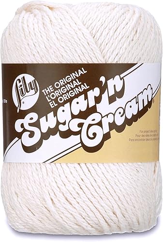 Miniatura 2 de Lily Sugar'N Cream - Hilo crudo  Paquete de 6 unidades de 2.5 onzas  Algodón  4 medianos (peinado)  120 yardas  Tejidoganchillo
