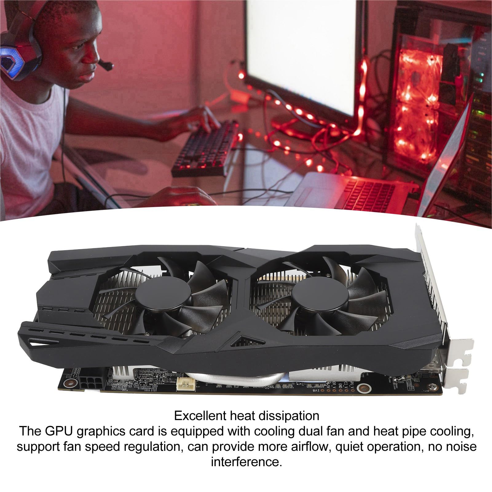 GTX1060 Gaming Graphics Card, 6G GDDR5 192Bit 1708MHz Computer