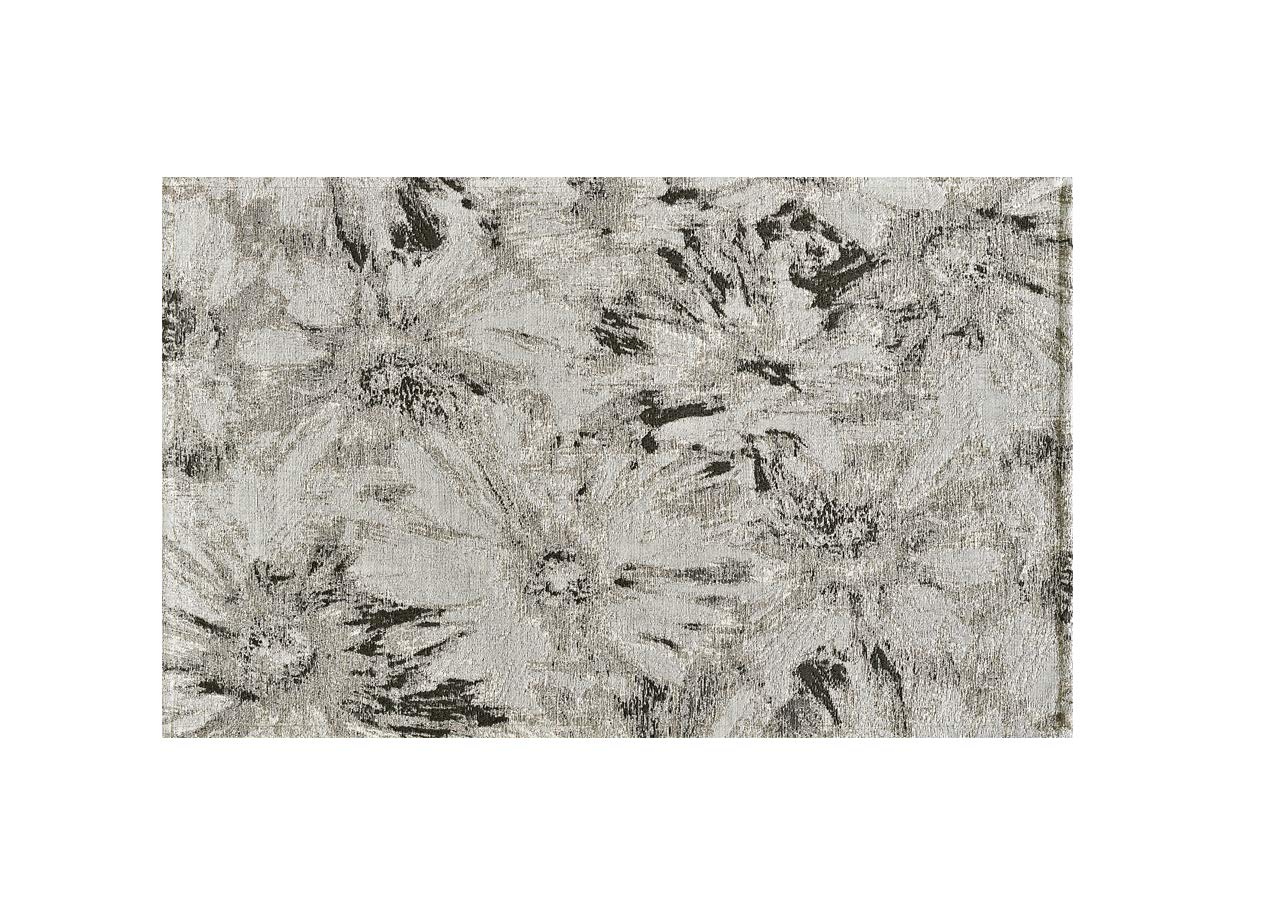 BIANCHERIAWEBDis Fior Di Lotus Velour Lounge Rug Silver Color Suardi
