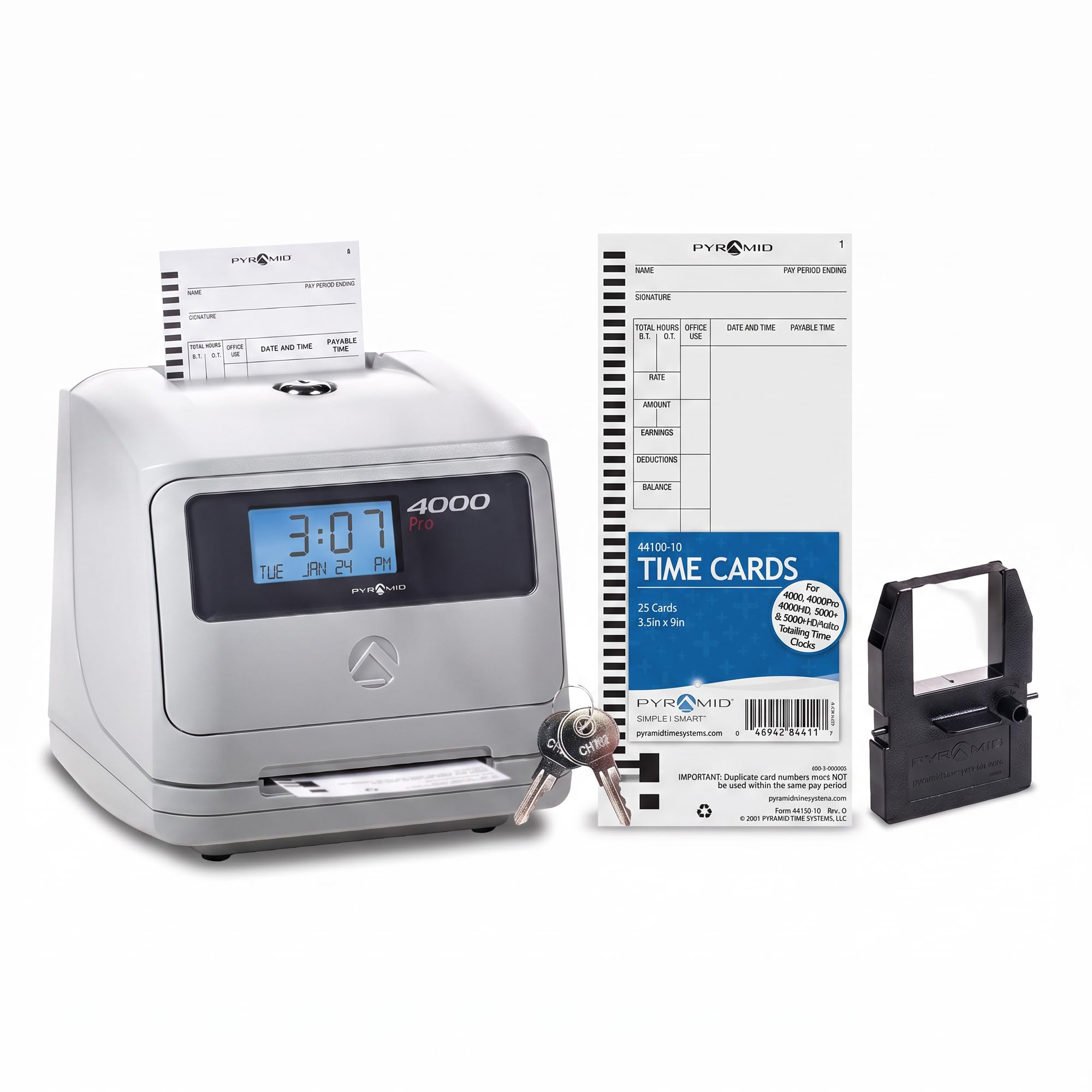 Amazon.com : Pyramid Time Systems 4000 Pro Auto Totaling Time
