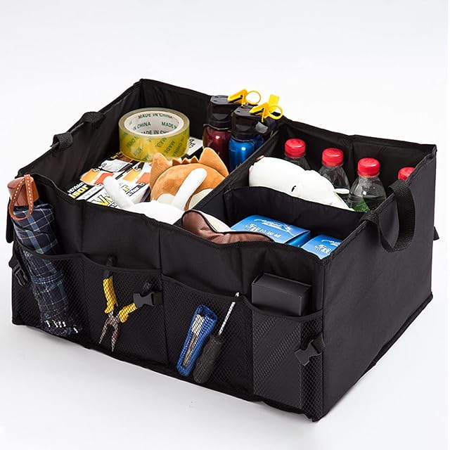 NouveLife Car Boot Organiser, Tidy Storage Trunk Organizer, Foldable Car Boot Bag, Durable Car Boot Tidy, Super Large Volume, Durable for Rear SUV, Van, Auto Luggage