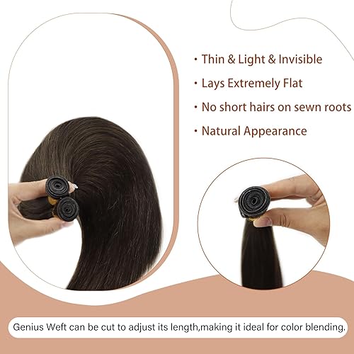 Miniatura 4 de Full Shine Extensiones de cabello humano Remy para coser, atadas a mano, extensiones de cabello humano Remy, extensiones de cabello humano Remy para