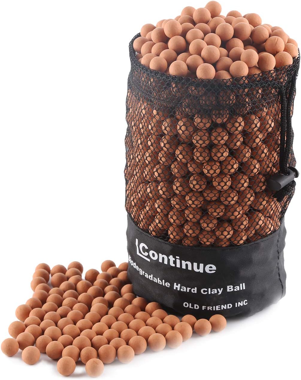 Slingshot Ammo About 1000 PCS,1/2''(About 13mm),Biodegradable Hard Clay Ball