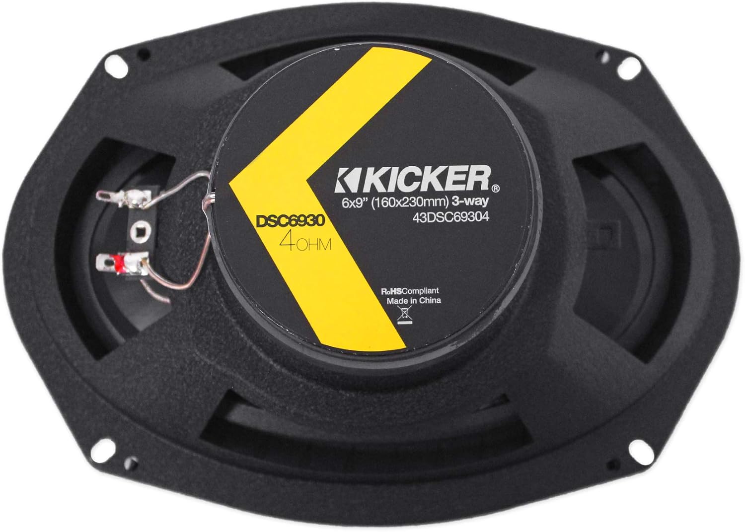 (2) Kicker 43DSC69304 DSC6930 6x9 360w 3-Way Car Speakers+(2) Enclosures DS693