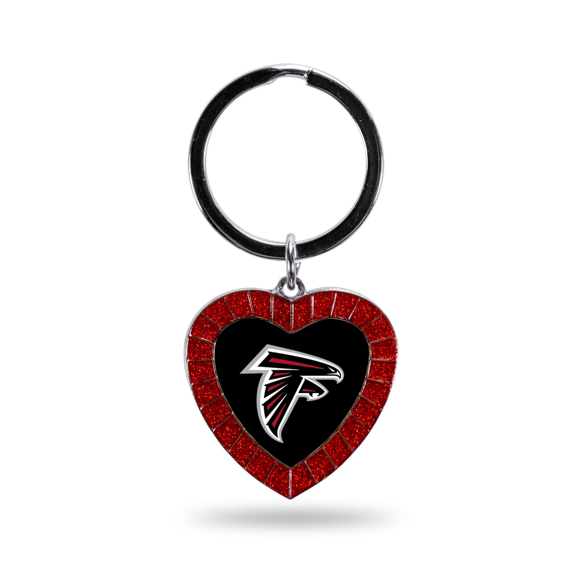 Rico Industries NFL Football Rhinestone Heart Keychain - Great Accessory