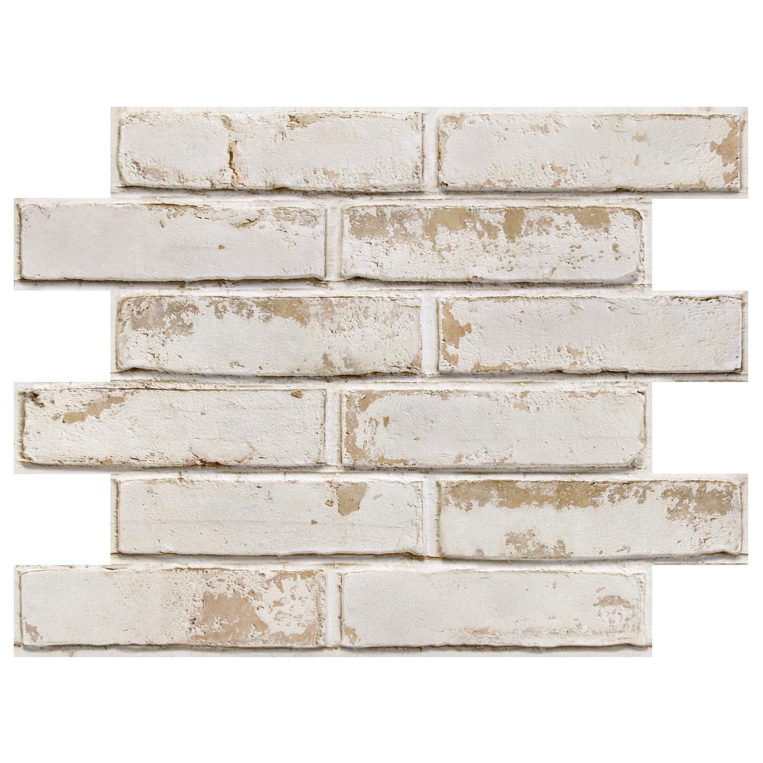 COMSTICKC 3D Faux Brick Wall Panel Self Adhesive Wall Stickers, 10 Sheets 15.7" x 11.8", Lightweight Thin PVC 3D Peel and Stick Fake Brick Decorative Tiles for DIY Wall Decor