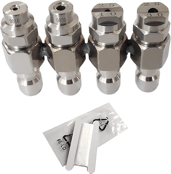 Pressure Washer Nozzle,Jrod 4 Way Washing Tip Holder for 4 GPM Pressure Washer,J Rod Soft Wash System Nozzle 1/4" Quick Connect 0° 25°