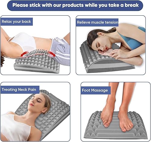 Miniatura 7 de Acemend - Estirador de espalda, alivio del dolor de cuello y espalda baja para hernia de disco, ciática, escoliosis, adecuado para el hogar y el