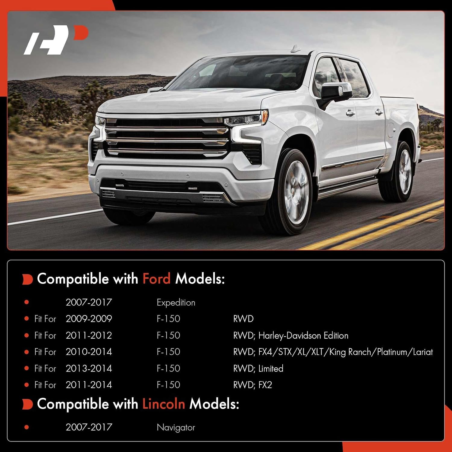 A-Premium 8Pcs Front Suspension Kit, Upper Control Arm, Sway Bar Link, Lower Ball Joint, Outer Tie Rod End, Compatible with Ford F-150 F150 09-14, Expedition 07-17 & Lincoln Navigator 07-17