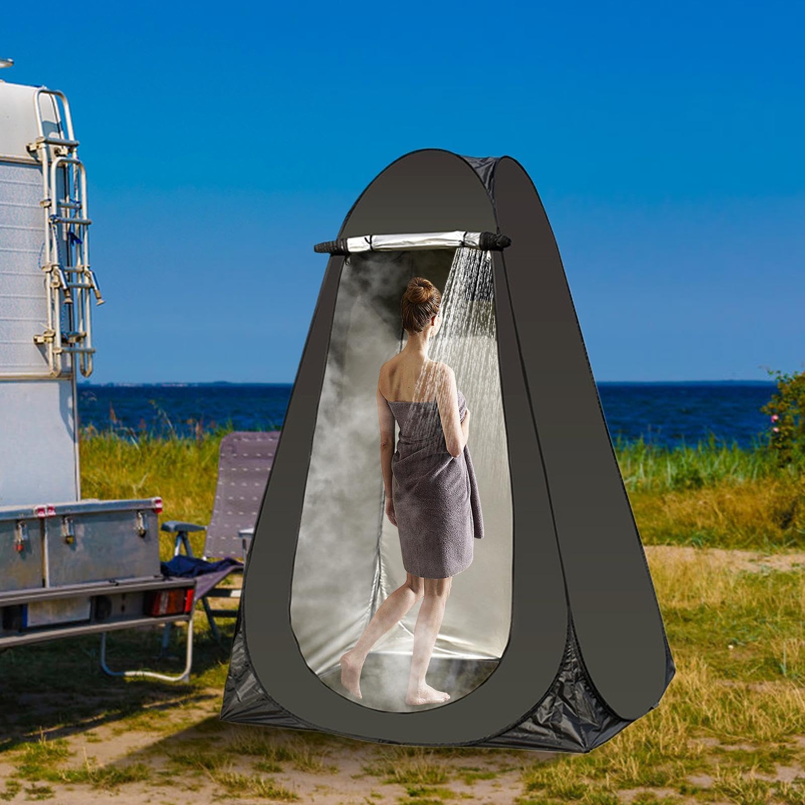 Transportables Umkleidezelt Temporärer Sichtschutz Für Privatsphäre | Camping Umkleidekabine Für Damen Und Herren Erwachsene Zum Wandern, An Stränden, Bei Sportveranstaltungen, Zum Radfahren Und