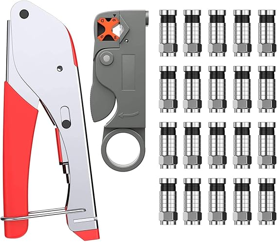 Kit Pinza Crimpatrice RJ45 Cat5e - Con Spine, Coperture E Spellafili Per Cavi Di Rete E Telefonici - Foto 8