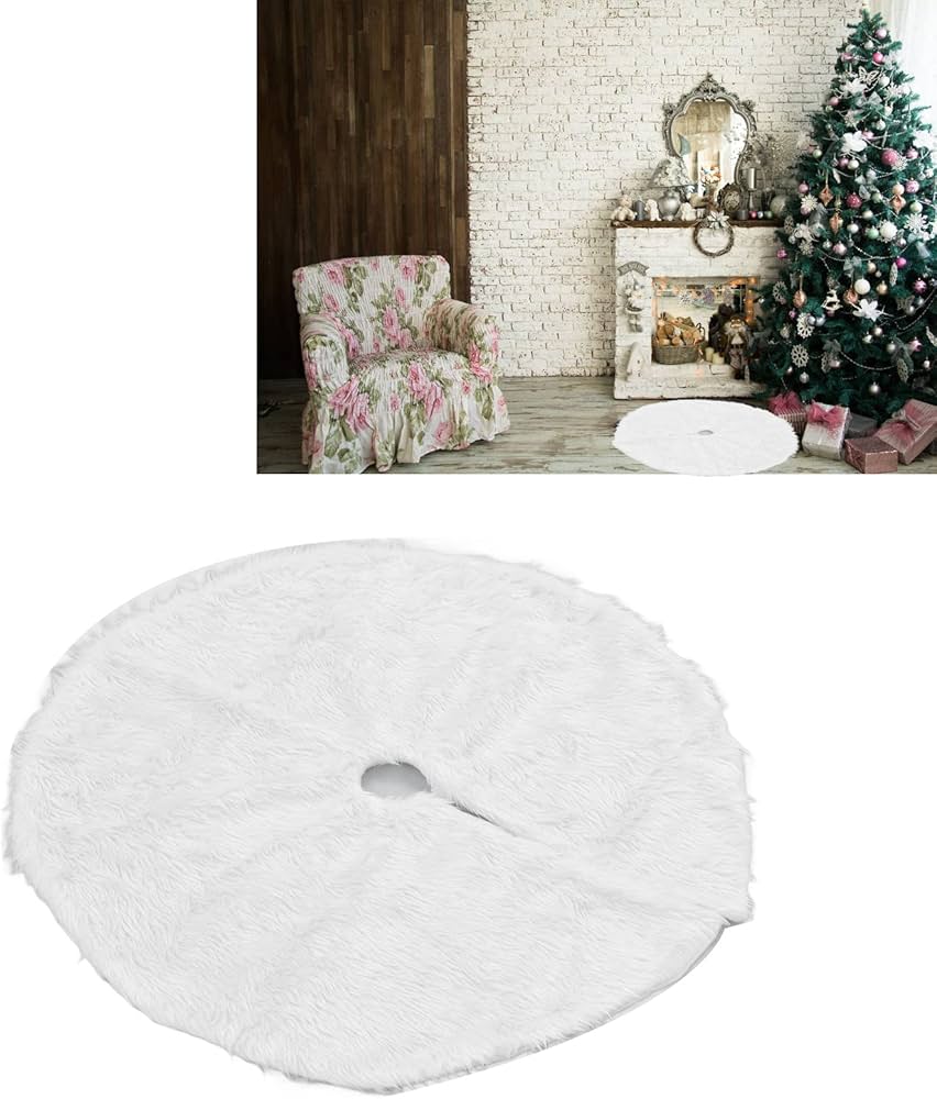 Amazon.co.jp: クリスマスツリースカート、雪のような白いふわふわ Amazon.co.jp: クリスマスツリースカート、雪のような白いふわふわ