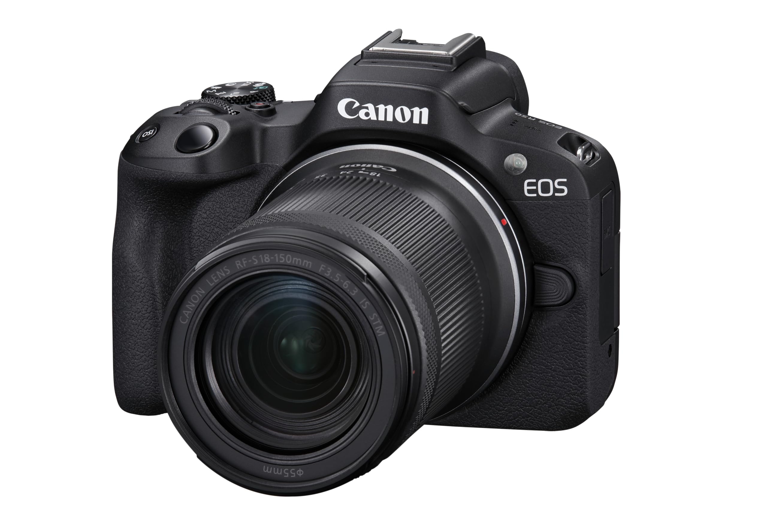 Canon EOS R50 Appareil Photo Hybride + Objectif Canon RF-S 18-150mm F3.5-6.3 is STM Version kit, Noir