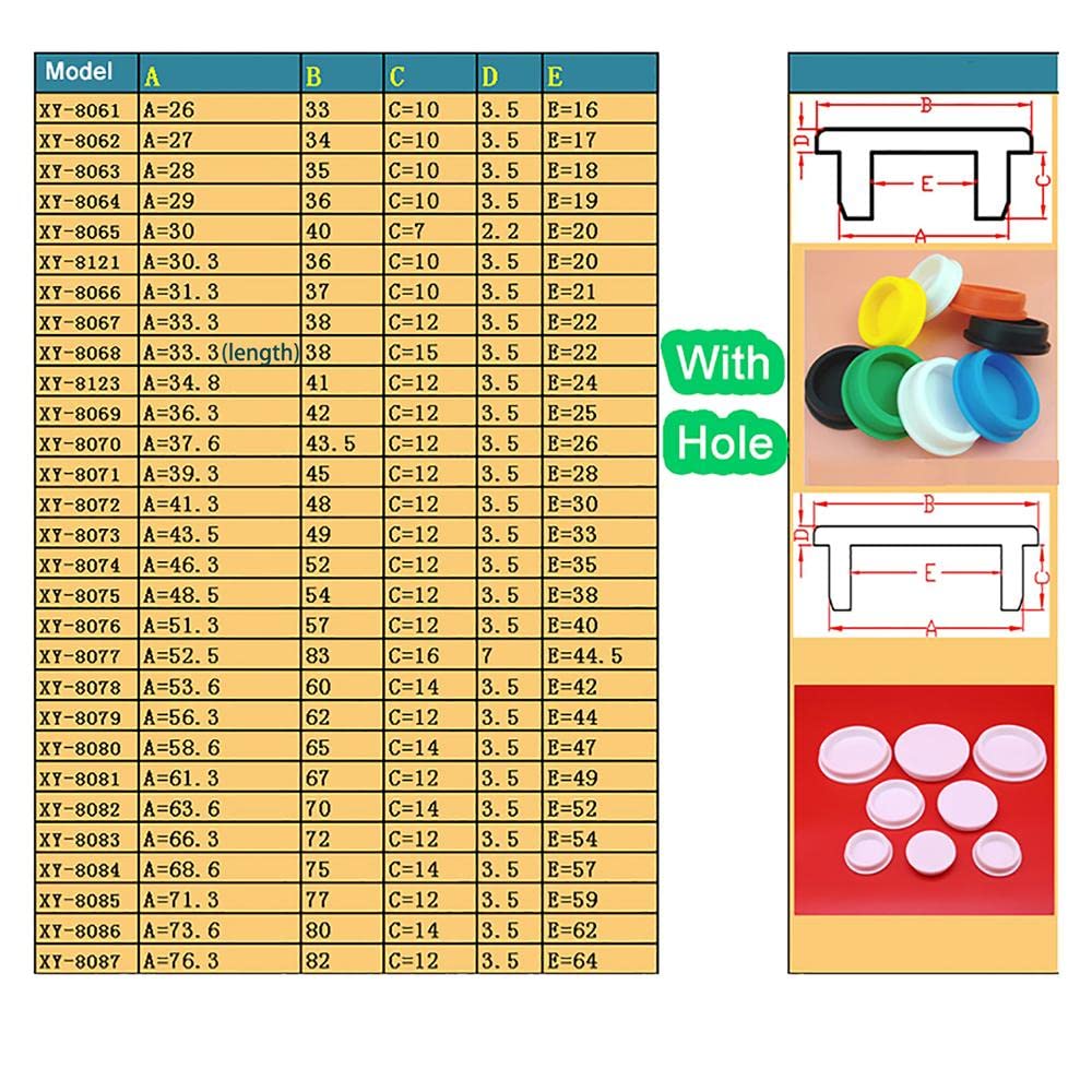 QUARKZMAN 25pz Tappi In Silicone, Tappi A Scatto Rotondi In Gomma Per Foro 2,5-3mm, Tappi Per Fori Impermeabili Tappo Foro Tubo Metallico, Cappucci