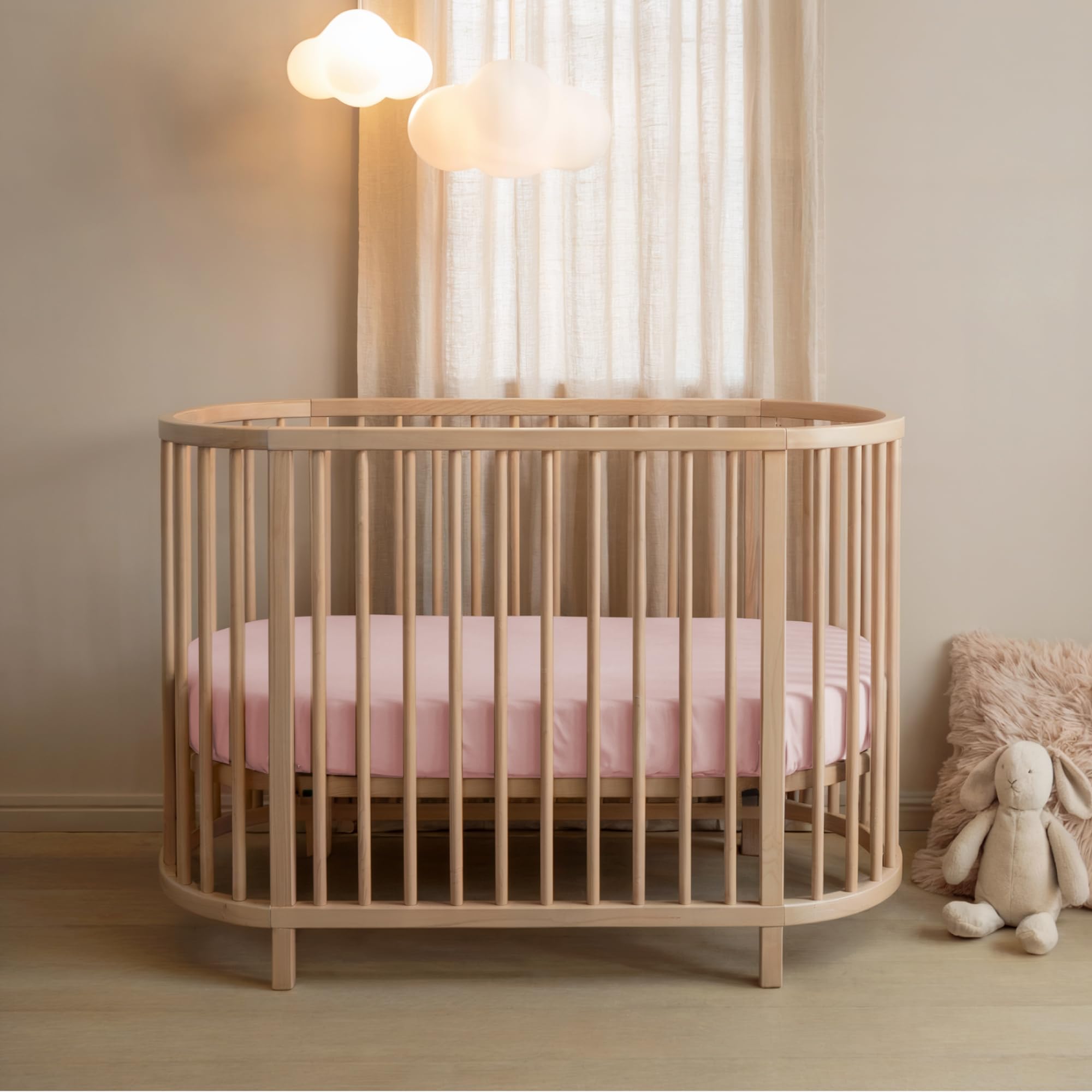 Dreamzie - Set 2 Lenzuolo con Angoli Cotone Bambini - 40x80 - Oeko Tex certificato - Rosa - Lenzuolo con Angoli 40x80