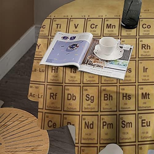 Miniatura 4 de Science Elements Chemistry - Mantel redondo lavable, resistente al agua, a prueba de derrames, decorativo para Picni camping, comedor, 36.99 pulgadas